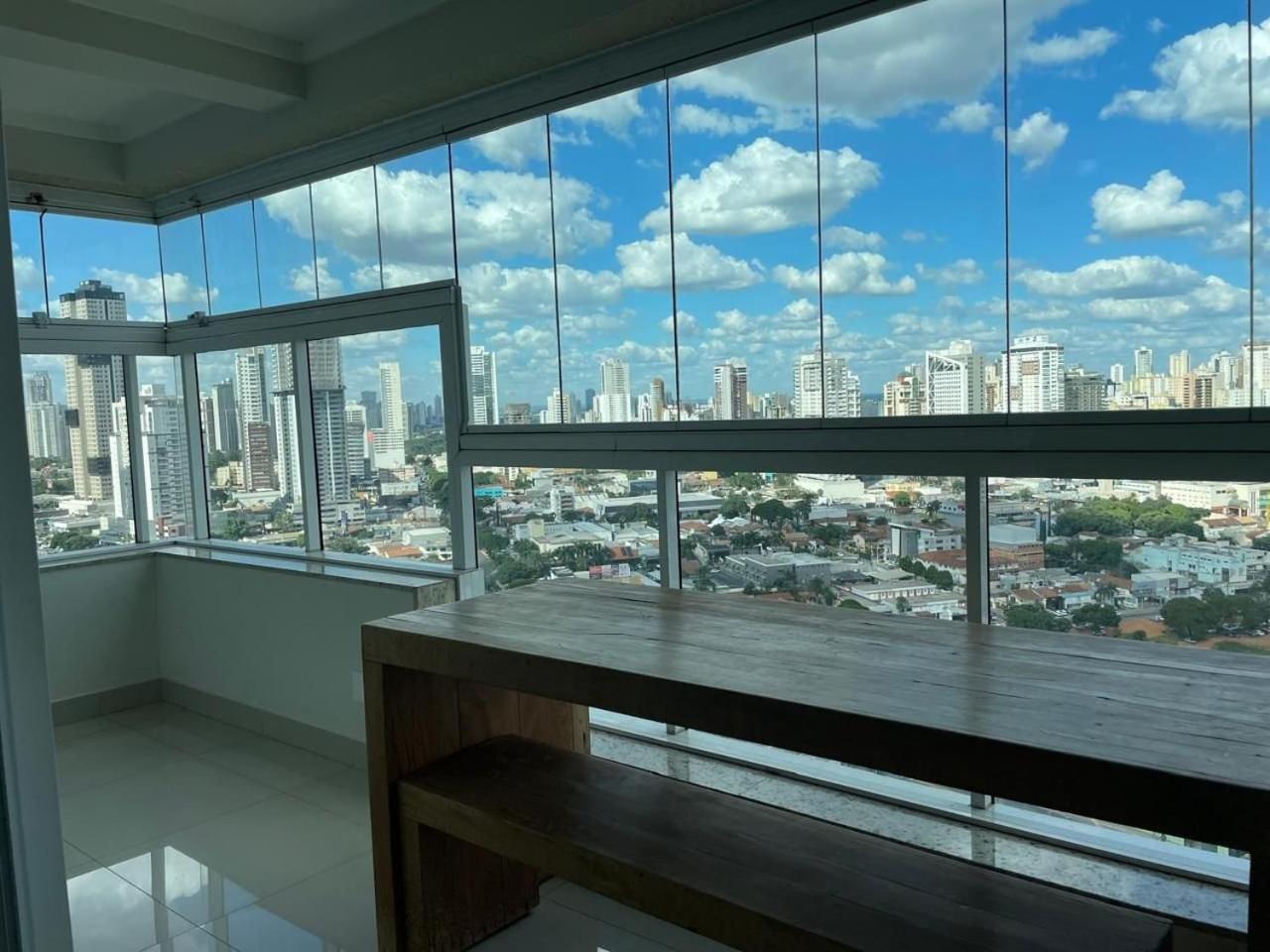 Moderno Flat Com Vista Para O Parque Vaca Brava Гояния Экстерьер фото